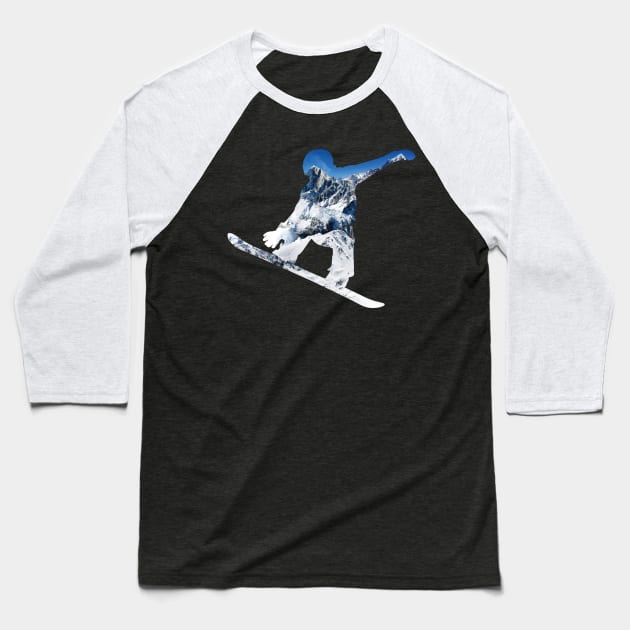 Snowboard Baseball T-Shirt by nuijten